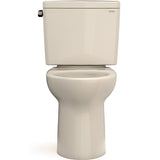 TOTO CST775CSFG#03 Drake Two-Piece Rounded Toilet with CEFIONTECT and 1.6 GPF Tornado Flush in Bone Finish