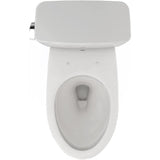 TOTO CST776CSFG#11 Drake Two-Piece Elongated 1.6 GPF Universal Height Toilet with CEFIONTECT and Tornado Flush, Colonial White