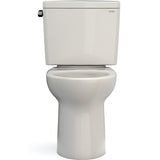 TOTO CST775CSFG#12 Drake Two-Piece Rounded Toilet with CEFIONTECT and 1.6 GPF Tornado Flush in Sedona Beige