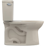 TOTO CST776CSG#03 Drake Two-Piece Elongated Standard Height Toilet with CeFiONtect and 1.6 GPF Tornado Flush, Bone Finish