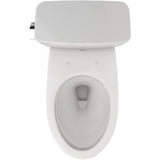 TOTO CST776CSG#11 Drake Two-Piece Elongated Standard Height Toilet with CeFiONtect and 1.6 GPF Tornado Flush, Colonial White