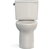 TOTO CST776CSG#12 Drake Two-Piece Elongated Standard Height Toilet with CeFiONtect and 1.6 GPF Tornado Flush, Sedona Beige