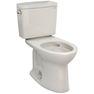 TOTO CST776CSG#12 Drake Two-Piece Elongated Standard Height Toilet with CeFiONtect and 1.6 GPF Tornado Flush, Sedona Beige