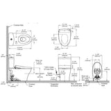 TOTO CT446CEGNT40#01 Aquia IV Elongated Skirted Toilet Bowl with Washlet+ Connection