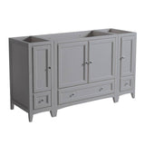 Fresca FCB20-123612GR Oxford 60" Grey Traditional Bathroom Cabinets