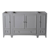 Fresca FCB20-123612GR Oxford 60" Grey Traditional Bathroom Cabinets