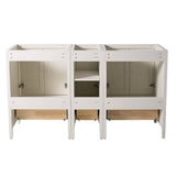 Fresca FCB20-241224AW Oxford 60" Antique White Traditional Double Sink Bathroom Cabinets