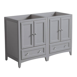 Fresca FCB20-2424GR Oxford 48" Grey Traditional Double Sink Bathroom Cabinets