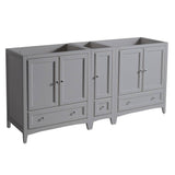 Fresca FCB20-301230GR Oxford 71" Grey Traditional Double Sink Bathroom Cabinets