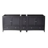 Fresca FCB20-361236ES Oxford 83" Espresso Traditional Double Sink Bathroom Cabinets