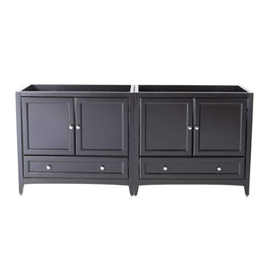 Fresca FCB20-3636ES Oxford 71" Espresso Traditional Double Sink Bathroom Cabinets