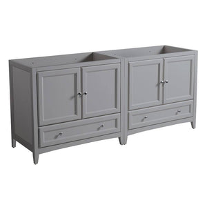 Fresca FCB20-3636GR Oxford 71" Grey Traditional Double Sink Bathroom Cabinets