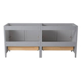 Fresca FCB20-3636GR Oxford 71" Grey Traditional Double Sink Bathroom Cabinets