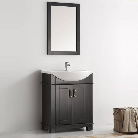 Fresca FCB2303BL-I Hartford 30" Black Traditional Bathroom Vanity