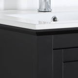 Fresca FCB2304BL-I Manchester 24" Black Traditional Bathroom Vanity