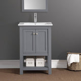 Fresca FCB2304GR-I Manchester 24" Gray Traditional Bathroom Vanity