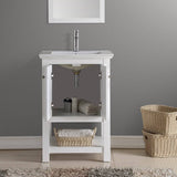 Fresca FCB2304WH-I Manchester 24" White Traditional Bathroom Vanity