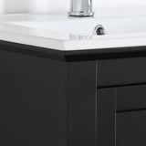 Fresca FCB2305BL-I Manchester 30" Black Traditional Bathroom Vanity