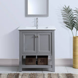 Fresca FCB2305GR-I Manchester 30" Gray Traditional Bathroom Vanity