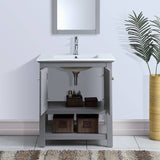 Fresca FCB2305GR-I Manchester 30" Gray Traditional Bathroom Vanity