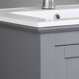 Fresca FCB2305GR-I Manchester 30" Gray Traditional Bathroom Vanity