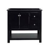 Fresca FCB2336BL Manchester 36" Black Traditional Bathroom Cabinet