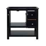 Fresca FCB2336BL Manchester 36" Black Traditional Bathroom Cabinet