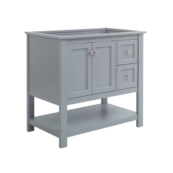 Fresca FCB2336GR Manchester 36" Gray Traditional Bathroom Cabinet