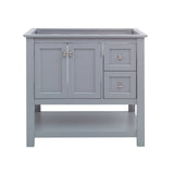 Fresca FCB2336GR Manchester 36" Gray Traditional Bathroom Cabinet