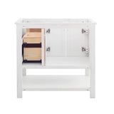 Fresca FCB2336WH Manchester 36" White Traditional Bathroom Cabinet