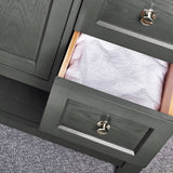 Fresca FCB2340VG-CWH-U Manchester Regal 42" Gray Wood Veneer Traditional Bathroom Cabinet with Top & Sink