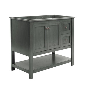 Fresca FCB2340VG Manchester Regal 42" Gray Wood Veneer Traditional Bathroom Cabinet