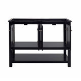 Fresca FCB2348BL-D Manchester 48" Black Traditional Double Sink Bathroom Cabinet