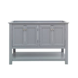 Fresca FCB2348GR-D Manchester 48" Gray Traditional Double Sink Bathroom Cabinet