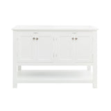 Fresca FCB2348WH-D Manchester 48" White Traditional Double Sink Bathroom Cabinet