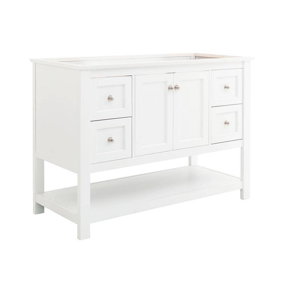 Fresca FCB2348WH Manchester 48" White Traditional Bathroom Cabinet