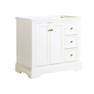 Fresca FCB2436WHM Windsor 36" Matte White Traditional Bathroom Cabinet