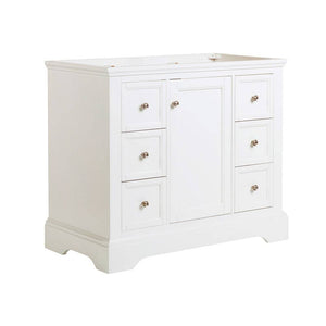 Fresca FCB2440WHM Windsor 40" Matte White Traditional Bathroom Cabinet