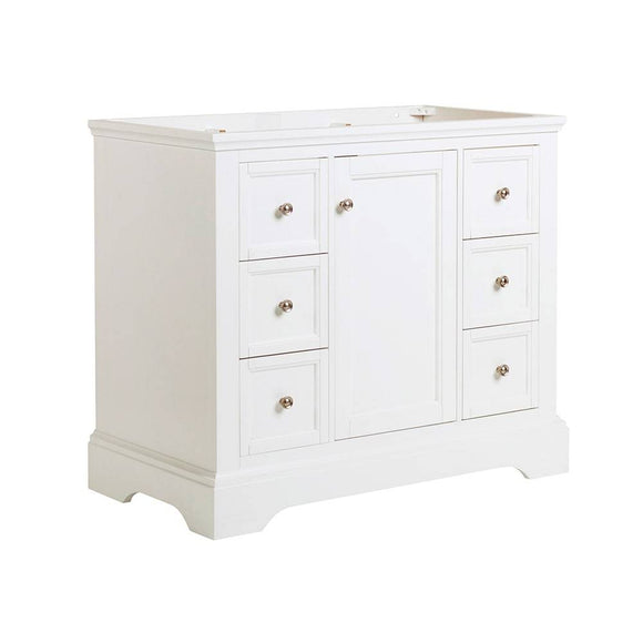 Fresca FCB2440WHM Windsor 40" Matte White Traditional Bathroom Cabinet