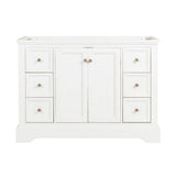 Fresca FCB2448WHM Windsor 48" Matte White Traditional Bathroom Cabinet