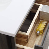 Fresca FCB3124ACA-FS-CWH-U Formosa 24" Floor Standing Open Bottom Modern Bathroom Cabinet with Top & Sink in Acacia