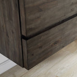 Fresca FCB3124ACA-FS-CWH-U Formosa 24" Floor Standing Open Bottom Modern Bathroom Cabinet with Top & Sink in Acacia