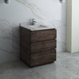 Fresca FCB3130ACA-FC-CWH-U Formosa 30" Floor Standing Modern Bathroom Cabinet with Top & Sink in Acacia