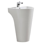 Fresca FCB5023WH Parma 24" White Pedestal Sink