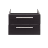 Fresca FCB6124ES-UNS Lucera 24" Espresso Wall Hung Undermount Sink Modern Bathroom Cabinet