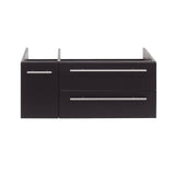 Fresca FCB6136ES-UNS-R Lucera 36" Espresso Wall Hung Undermount Sink Modern Bathroom Cabinet - Right Version