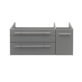 Fresca FCB6136GR-UNS-L Lucera 36" Gray Wall Hung Undermount Sink Modern Bathroom Cabinet - Left Version