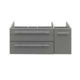 Fresca FCB6136GR-VSL-L Lucera 36" Gray Wall Hung Vessel Sink Modern Bathroom Cabinet - Left Version