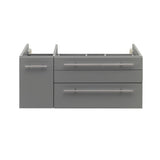 Fresca FCB6136GR-VSL-R Lucera 36" Gray Wall Hung Vessel Sink Modern Bathroom Cabinet - Right Version