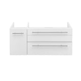 Fresca FCB6136WH-VSL-R Lucera 36" White Wall Hung Vessel Sink Modern Bathroom Cabinet - Right Version